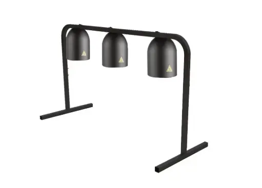 [P156560] Lámpara Base Abierta 3H Luz. Blanca 250W Eu Negro