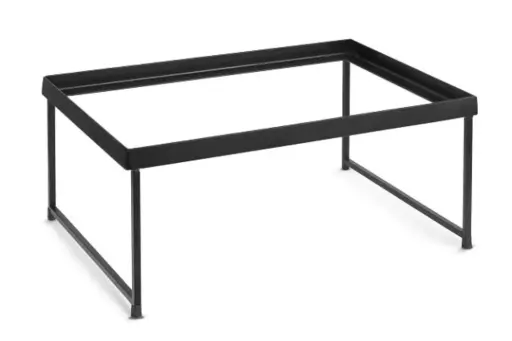 [P598001] Soporte Metalico Caja Madera Buffet 1 Nivel 45X30 Cm.