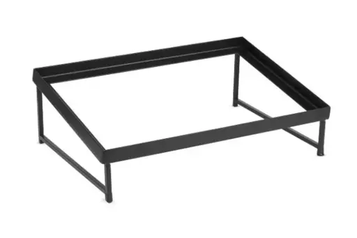 [P598002] Soporte Metalico Inclinado Caja Madera Buffet 1 Nivel 45X30 Cm.