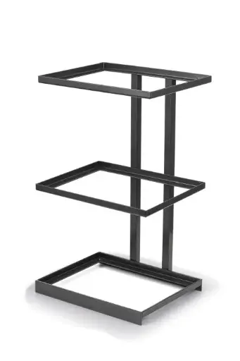 [P598003] Soporte Metalico Caja Madera Buffet 3 Niveles 30X24 Cm.