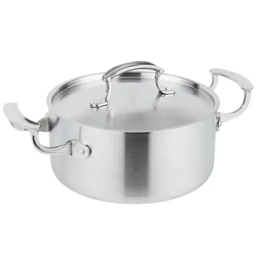 [49410] Cacerola Miramar Inox. Con Tapa 20 Cm.