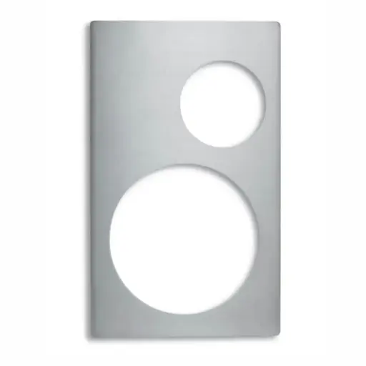 [8242414] Base Inox. Miramar Gn. 1/1 2 Compartimentos Redondos             