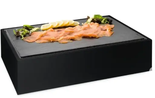 [P904160] Expositor Buffet Pizarra Melamina Negro 57X37X14,5 Cm.