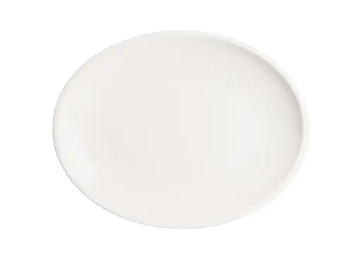 [B928255] Fuente Oval Gourmet Blanco 25X19X2 Cm.