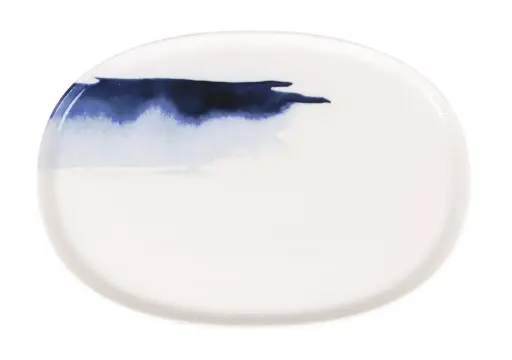 [B928282S] Zz26 Fuente Oval Hygge Marmara  34X23,5 Cm.