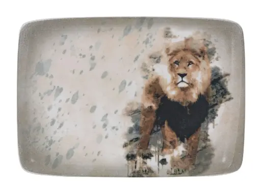 [B928326AH] ZZ26 Fuente Rectangular Savanna Leon 29X21 Cm.