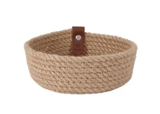 [B101V057] CESTA YUTE REDONDA 15X5CM VIEJO VALLE                                                               