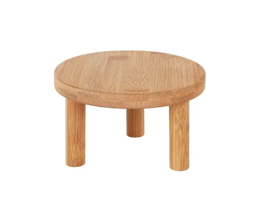 [B947122] Pedestal Madera Bambu 24X14 Cm.