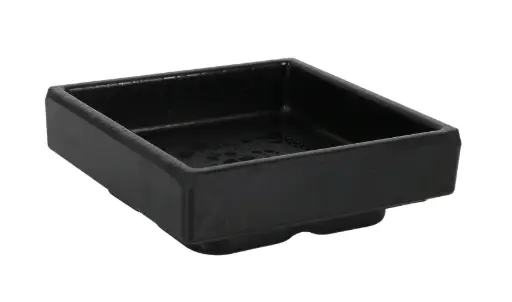 [B100V381B] Fuente Melamina Adra Negra 9X9X2,3 Cm.