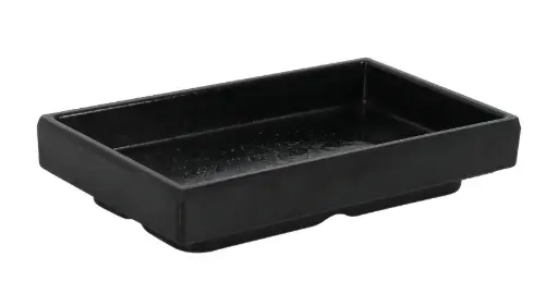 [B100V380B] Fuente Melamina Adra Negra 15X9X2,3 Cm.