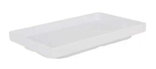 [B100V378A] Fuente Melamina Adra Blanca 25X15X2,3 Cm.