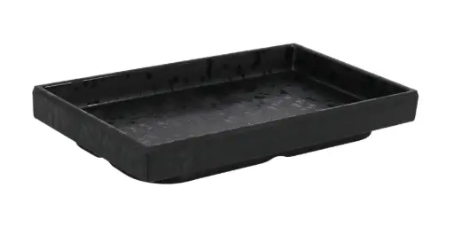 [B100V379B] Fuente Melamina Adra Negra 20X12X2,3 Cm.