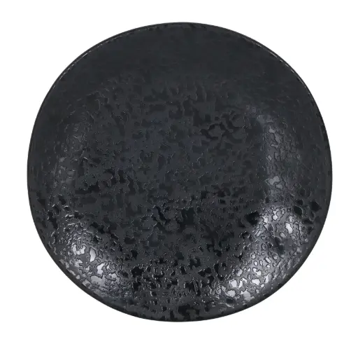 [B100V007B] Plato Pan Strega Arizona Melamina Negro 15 Cm.