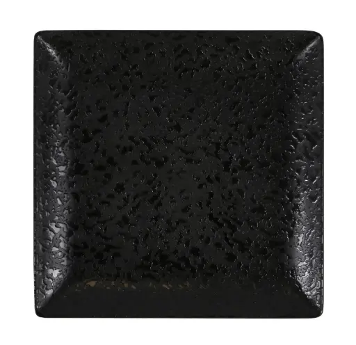 [B100V371B] Plato Pan Ming Iii Melamina Arizona Negro 16X16 Cm.