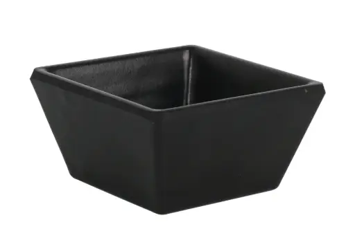 [B100V375BR] Bol Ming Iii Melamina Basic Negro 5,5X5,5X3 Cm.
