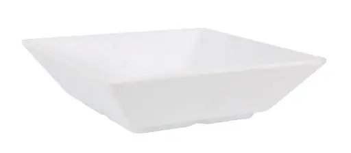 [B100V372A] Plato Hondo Ming Iii Melamina Arizona Blanco 17,5X17,5 Cm.