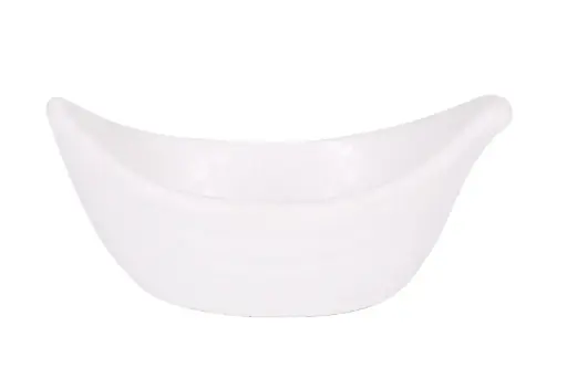 [B100V026AR] Bol Oval Vinci Arizona Melamina Blanco 11X7 Cm.