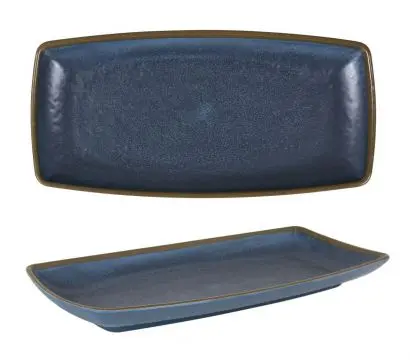[B1052050B2] Fuente Rectangular Melamina Axarquia Azul 29,5X14,5X3 Cm.