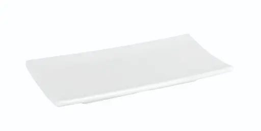 [B885349] Fuente Rectangular Criollo Blanca Melamina  24X10,5X2,5 Cm.