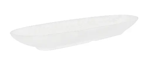 [B100V404A] Fuente Croquette Melamina Blanca 33X9X4 Cm. 