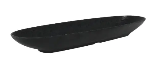 [B100V404B] Fuente Croquette Melamina Negra 33X9X4 Cm.