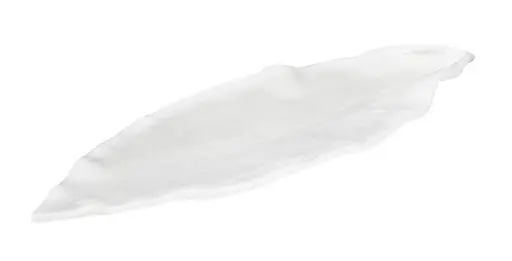 [B100V407A] Fuente Leaf Melamina Blanca 24.5X7X2 Cm.