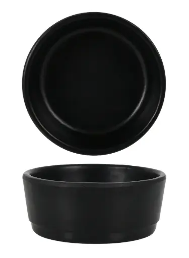 [B100V108BR] Bol Basic Melamina Negro 7,3X3 Cm.