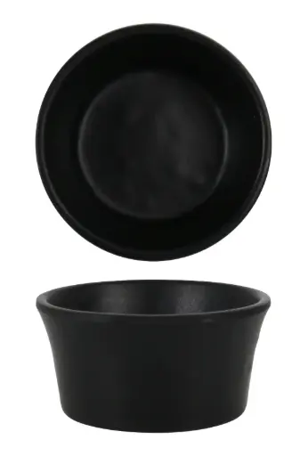 [B100V109BR] Ramequin Basic Melamina Negro 5,7X3 Cm.
