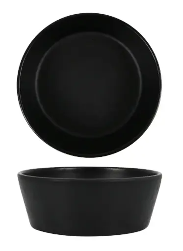 [B100V377B] Bol Basic Melamina Negro 12,7 Cm.