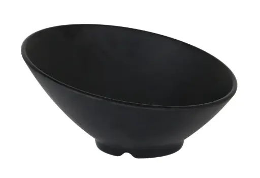 [B100V113B] Ensaladera Trattoria Melamina Negra Mate 26.6X7.1X13.7 Cm.