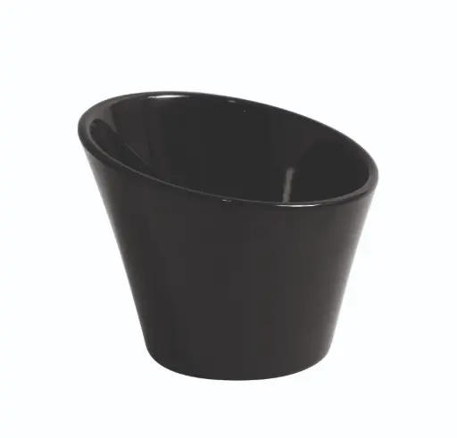 [B885135R] Bol Quartier Negro Melamina 12X11,8X10 Cm.