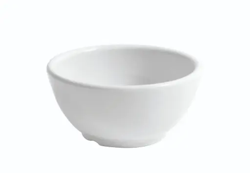 [B885106R] Bol Redondo Nice Blanco Melamina 13,2X6,4 Cm.