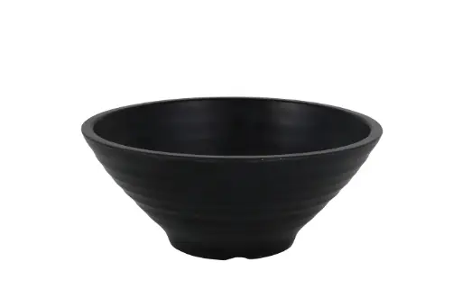[B100V410B] Bol Ramen Melamina Negra 17X7 Cm.