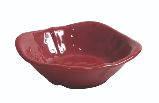 [B885242R] Zz26 Bol Degustacion Cuadrado Mamba Rojo Melamina 10,2X10,2X3,4 Cm.