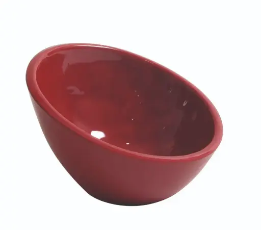 [B885241R] Bol Oval Mamba Rojo Melamina 10,6X10,2X6,8 Cm.