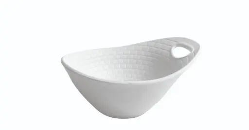 [B885232R] Bol Perpignan Blanco Melamina 12X10X6 Cm.