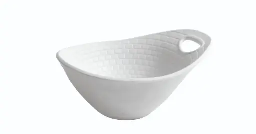 [B885231R] Bol Perpignan Blanco Melamina 15X12X7 Cm.