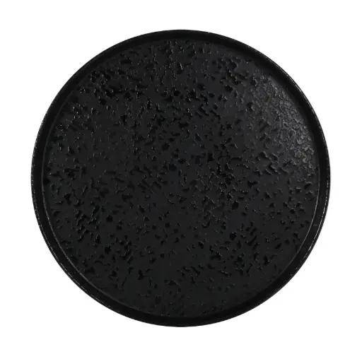[B100V366B] Plato Postre Melamina Caracalla Ii Negro 21,5 Cm.