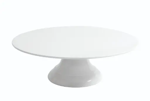 [B885301] PIE TARTA BIRD BLANCO MELAMINA 30,5X10 CM.