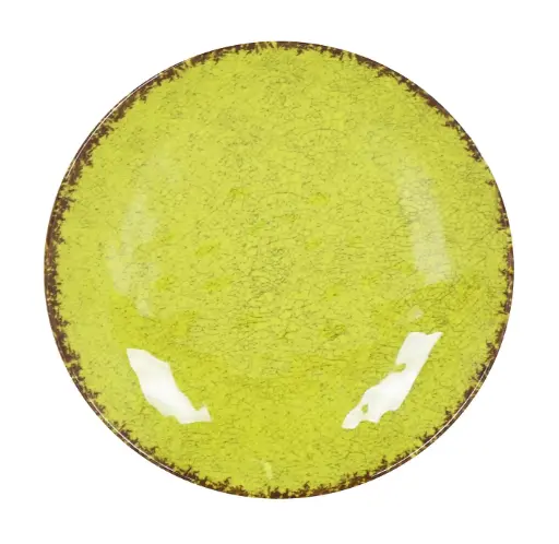 [B1052013B] Plato Llano Guayaba Pistacho Melamina 25,5X4 Cm.
