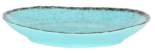 [B1052016C] Fuente Oval Guayaba Azul Melamina 28X21X4 Cm.