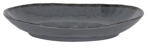 [B1052016D] Fuente Oval Guayaba Gris Melamina 28X21X4 Cm.