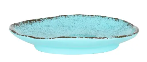 [B1052018C] Fuente Oval Guayaba Azul Melamina 20X14X3 Cm.