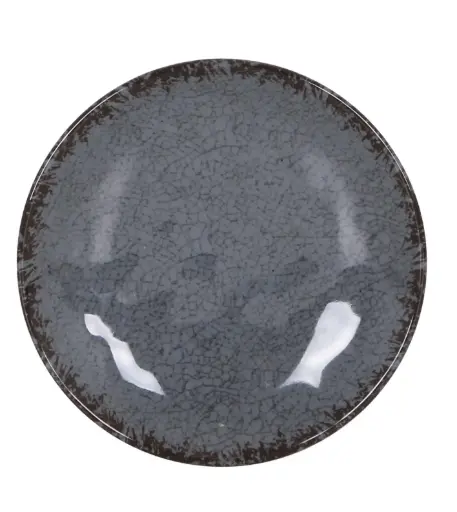 [B1052015D] Plato Pan Guayaba Gris Melamina 15,5X2,5 Cm.