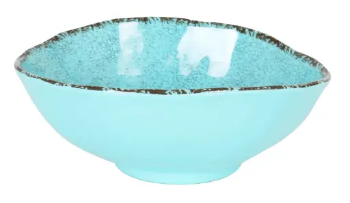 [B1052022C] Ensaladera Guayaba Azul Melamina 24X20X9,5 Cm.