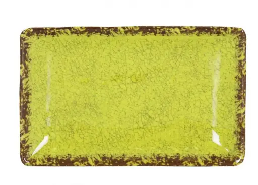 [B1052021B] Fuente Rectangular Guayaba Pistacho Melamina 21,5X17X3,5 Cm.