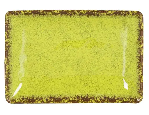 [B1052019B] Fuente Rectangular Guayaba Pistacho Melamina 30X21X3,5 Cm.