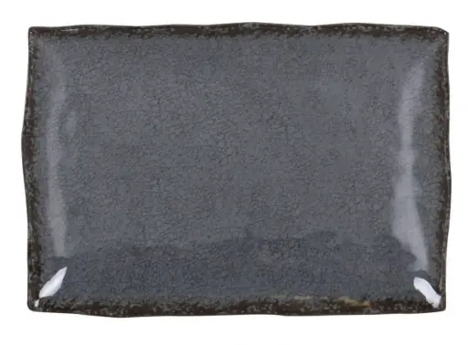[B1052019D] Fuente Rectangular Guayaba Gris Melamina 30X21X3,5 Cm.