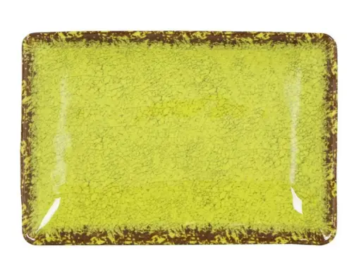 [B1052020B] Fuente Rectangular Guayaba Pistacho Melamina 25X17X3,5 Cm.