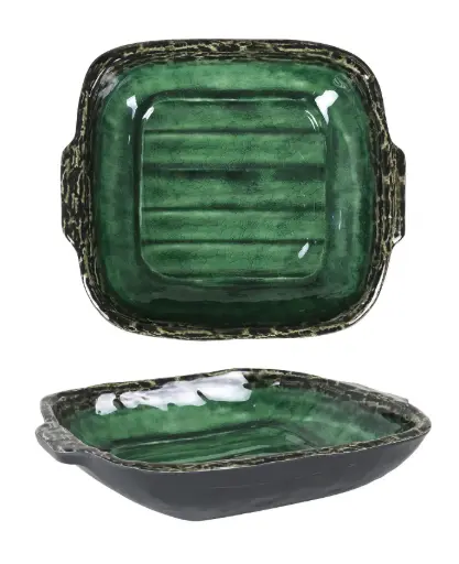 [B885521] Fuente Cuadrada Isora Melamina 25X22X5 Cm.                                                           